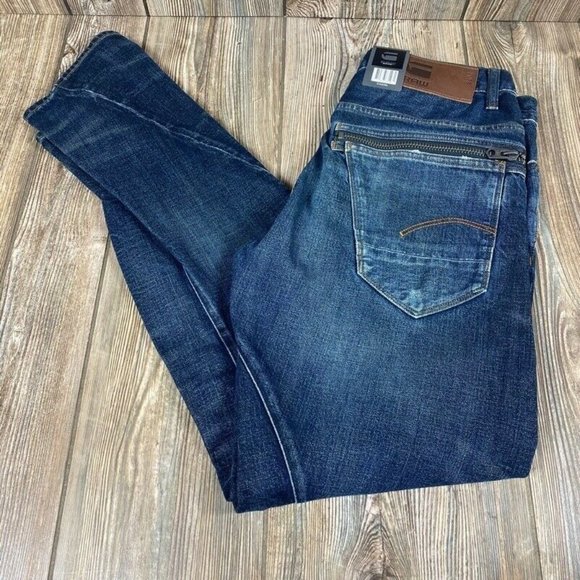 G-Star Raw Twisted Straight Leg 3D Jeans Blue - Picture 3 of 6